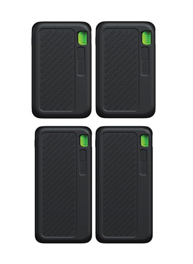 Goui 10000 mAh (2xSingi20 + 2xSingi10) - Dual Type-C and USB-A Outputs, 5V/3A Each, Triple Output Support, Fire-Retardant Safety Standard VO Black Black - Image 3