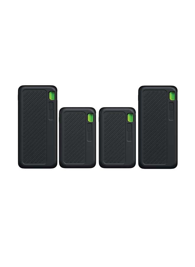 جوي مجموعة باور بانك سينقي (عدد 2 بسعة 20,000 ملي أمبير + عدد 2 بسعة 10,000 ملي أمبير) | شواحن متنقلة عالية السعة | ثلاثي المخارج  (منفذان Type-C + منفذ USB-A) | تصميم مدمج و صغير الحجم يدعم الشحن المتزامن للهواتف الذكية والأجهزة اللوحية وأجهزة الألعاب وسماعات البلوتوث والمزيد | تصميم مناسب للسفر لتوفير الطاقة أثناء التنقل – باللون الأسود - Image 2