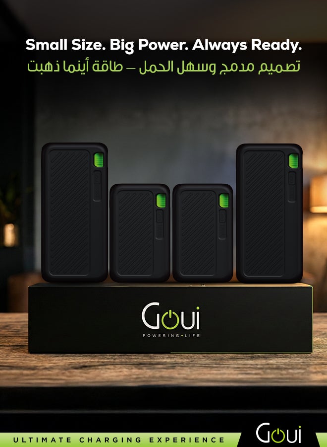 Goui Ramadan Offer - Singi Power Bank Set (2×20,000mAh + 2×10,000mAh) | High-Capacity Portable Chargers | Triple Output (2 Type-C + 1 USB-A) | Fast, Compact &Simultaneous Charging for Smartphones, Tablets, Gaming Devices, Bluetooth & More | Travel-Friendly Design for On-the-Go Power Anywhere Black - Image 3