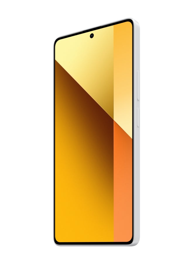 Redmi Note 13 5G ثنائي الشريحة باللون الأبيض القطبي وذاكرة الوصول العشوائي (RAM) سعة 8 جيجابايت وسعة 256 جيجابايت - الإصدار العالمي