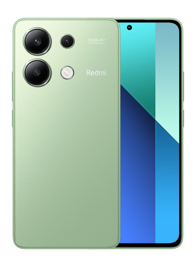 هاتف Redmi Note 13 ثنائي الشريحة بلون أخضر نعناعي وذاكرة وصول عشوائي (RAM) سعة 8 جيجابايت وذاكرة داخلية 256 جيجابايت يدعم تقنية 4G - الإصدار العالمي - pnsku/N70030010V/45/_/1704967865/8261beac-1508-46f5-8944-84e7f29d51bb