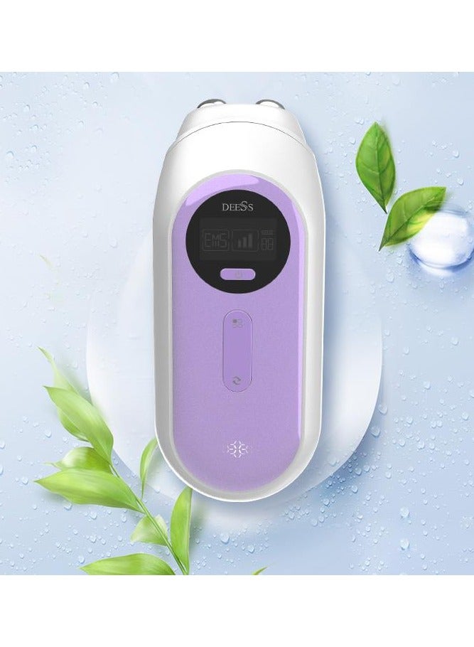 أدوات العناية بالبشرة GP520، جهاز معالجة الوجه بتقنية RF+LED، مدلك الوجه، جهاز شد الجلد EMS، طاقة 3 مستويات، مضاد للشيخوخة، تقليل التجاعيد، تجديد الجلد