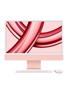 Apple iMac M3 Chip With 8 Core CPU 8 Core GPU 8GB 256GB SSD, 24-Inch 4.5K Retina Display, MQRD3 English Pink  - Image 1