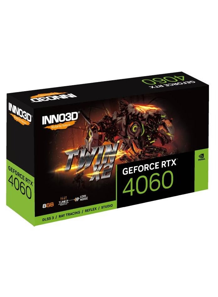 اينو3 دي - RTX 4060 توين X2 8 جيجابايت GDDR6 N40602-08D6-173051N - Image 1