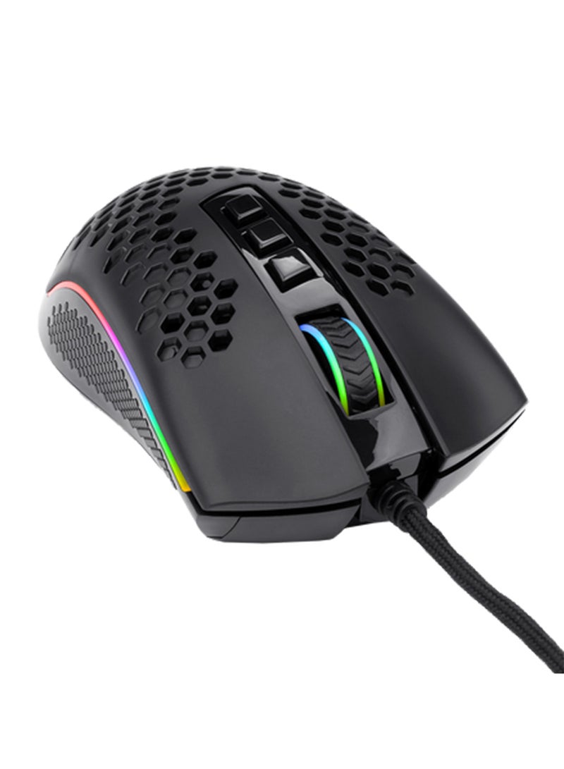 ريدراجون - ماوس الألعاب M808 Storm خفيف الوزن RGB، بهيكل قرص العسل خفيف الوزن 85 جرام - Image 1