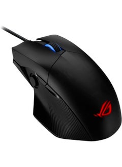 أسوس ماوس الألعاب P511 ROG Chakram Core يتميز بعصا تحكم قابلة للبرمجة ومستشعر متقدم بدقة 16000 نقطة في البوصة وتصميم مقابس التبديل القابلة للضبط ووزن قابل للتعديل والتخفي ولقطات الشاشة الفورية وإضاءة Aura Sync - أسود  - Image 1
