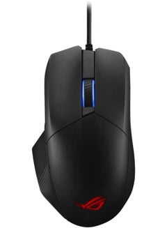 أسوس ماوس الألعاب P511 ROG Chakram Core يتميز بعصا تحكم قابلة للبرمجة ومستشعر متقدم بدقة 16000 نقطة في البوصة وتصميم مقابس التبديل القابلة للضبط ووزن قابل للتعديل والتخفي ولقطات الشاشة الفورية وإضاءة Aura Sync - أسود  - Image 2