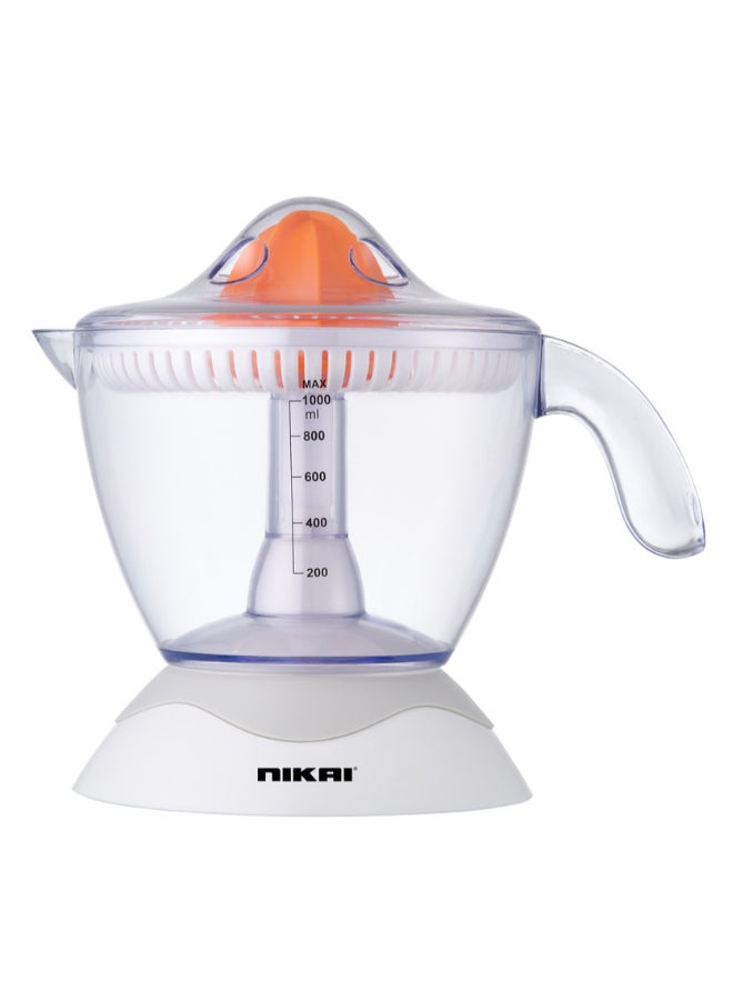 Electric Citrus Juicer With Bi-Direction Movement 1 L 30 W NJ100C White