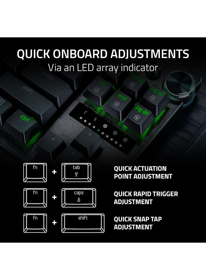 Huntsman V3 Pro TKL Mechanical Gaming Keyboard, Analog Optical Switch Gen-2, Doubleshot PBT Keycaps, N-key Rollover w/ Anti-ghosting, Detachable Type C, ENG-US Layout, Black | RZ03-04980100-R3M1 Black - pnsku/N70030183V/45/_/1721913242/2519eea3-420a-480b-8cb5-90367660187a