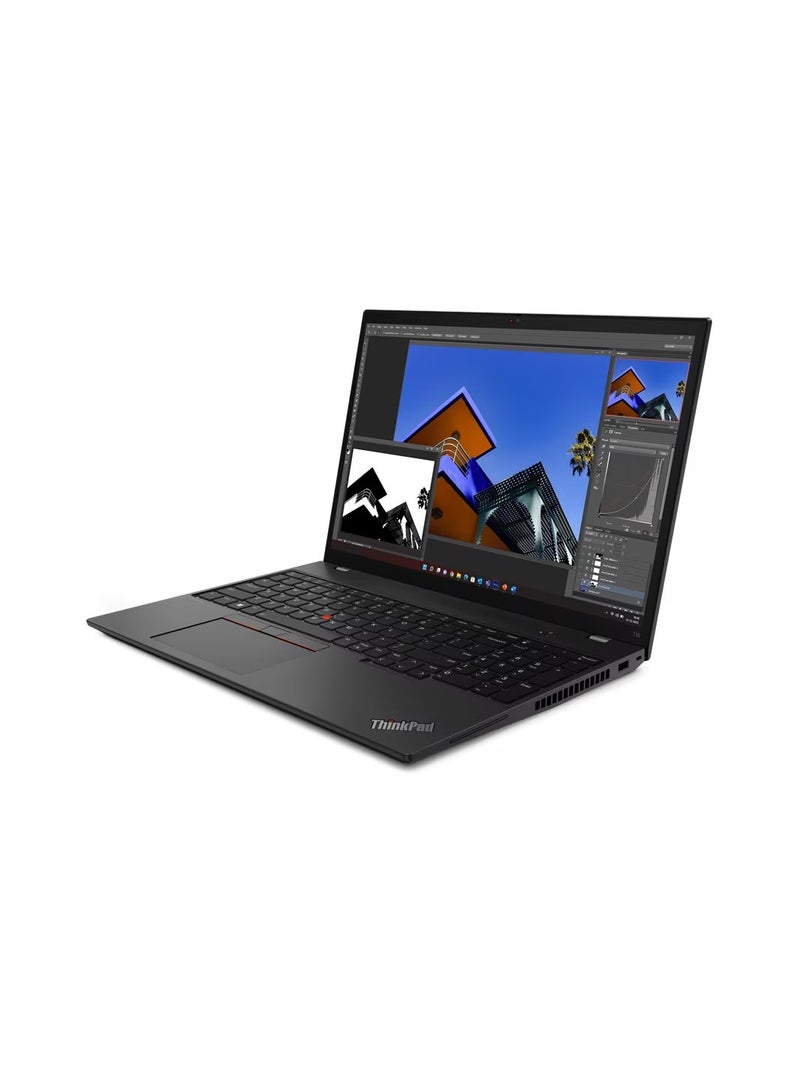ThinkPad T16 Gen 2 (Upgraded Version) Laptop, i7-1355U, 16Gb Ddr5, 512Gb Ssd M.2 G4, Intel UHD Graphics Integrated, 16.0" WUXGA AG, Win 11 Pro English/Arabic Black