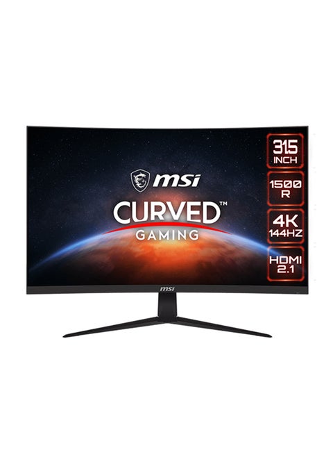 32 inch  UHD 4K Curved Gaming Monitor, 144Hz Refresh / 1ms Response Time, FreeSync Premium, 1.07B Display Colors, HDR Ready, 2xHDMI, 1x Displayport, 1x Type-C, G321CU Black