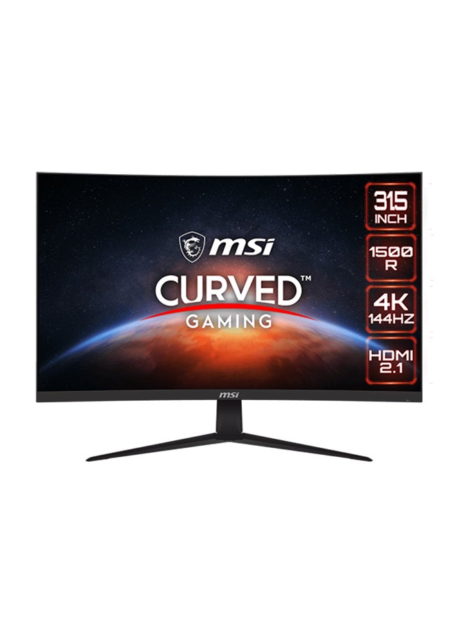 32 inch  UHD 4K Curved Gaming Monitor, 144Hz Refresh / 1ms Response Time, FreeSync Premium, 1.07B Display Colors, HDR Ready, 2xHDMI, 1x Displayport, 1x Type-C, G321CU Black