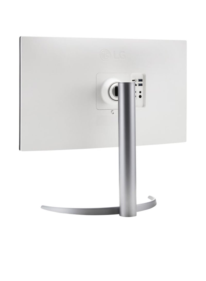LG - 27 Inch UHD 4K 144Hz HDR Gaming Monitor With Speaker, AMD FreeSync™, Anti-Glare, HDMI 2.1, DisplayPort, USB-C, USB, Adjustable (Tilt/Height/Pivot) 27UQ750 White - Image 1