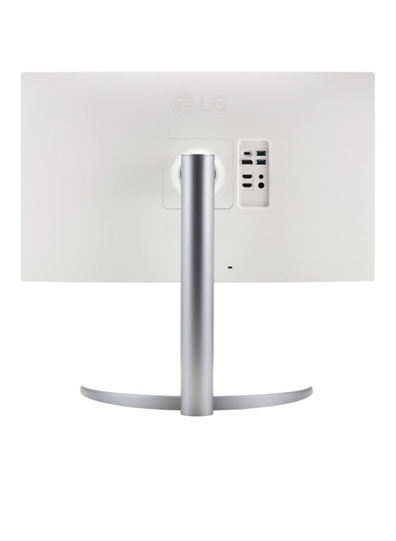 LG - 27 Inch UHD 4K 144Hz HDR Gaming Monitor With Speaker, AMD FreeSync™, Anti-Glare, HDMI 2.1, DisplayPort, USB-C, USB, Adjustable (Tilt/Height/Pivot) 27UQ750 White - Image 1