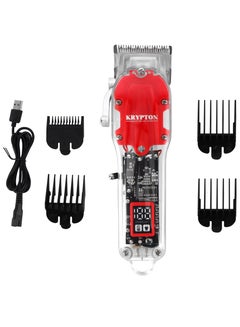 KRYPTON Rechargeable Professional Hair Clipper With High-Capacity Battery And Fast Charging - KNTR5299 Red  - Image 1
