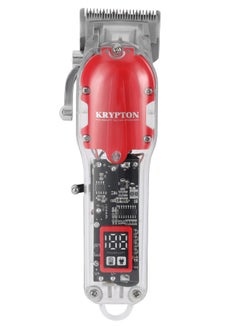 KRYPTON Rechargeable Professional Hair Clipper With High-Capacity Battery And Fast Charging - KNTR5299 Red  - Image 2