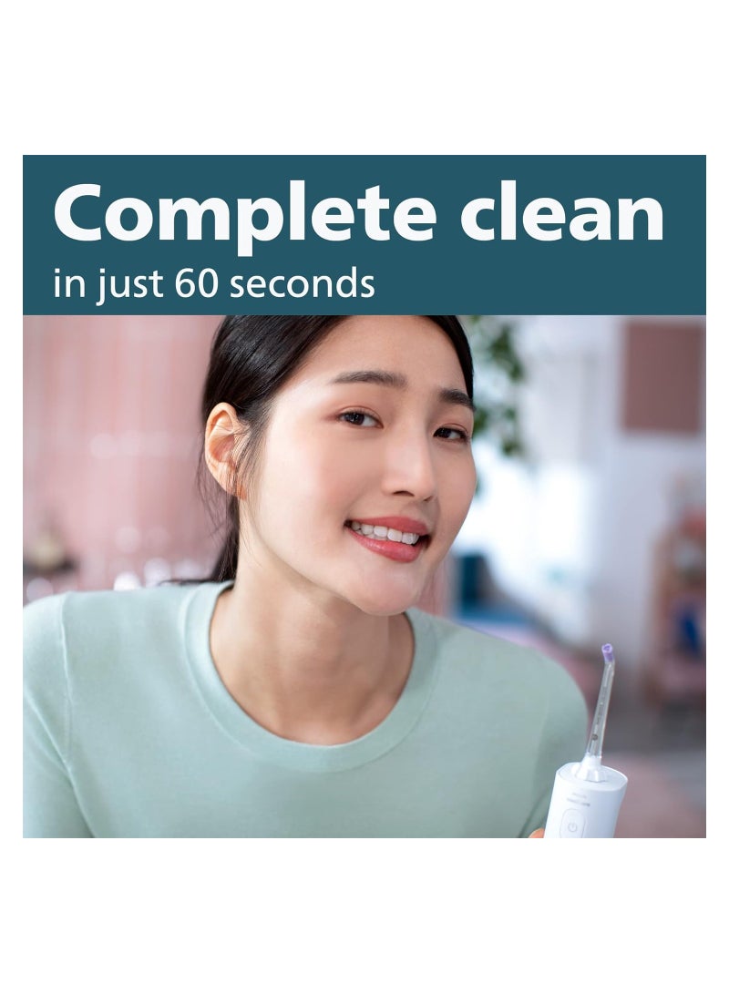فيليبس Sonicare Power Flosser 3000 Cordless, Oral Irrigator, White HX3806/21 - Image 2