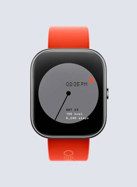 Watch Pro Smartwatch With Bluetooth Calling, AMOLED Display, IP68 Water Resistant Orange + Metallic Grey