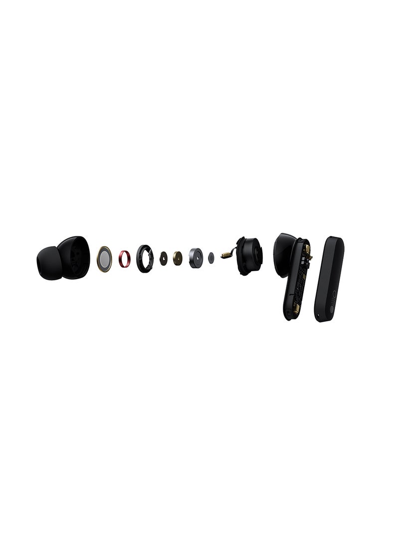 cmf by NOTHING - Buds Pro Wirelesss Earphones with 45 dB ANC, Ultra Bass Technology, Custom Dynamic Bass, IP54 Dust and Water Resistance, 6 HD Mics and Up to 39 Hours of Battery Dark Grey - Image 1