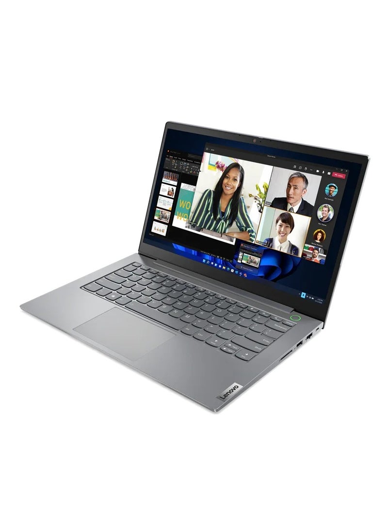 Lenovo - ThinkBook 14 G4 IAP Laptop, 14-IAP, i5-1235U, 8GB Base DDR4, 512GB SSD M.2, Intel UHD Graphics, 14.0 Inch FHD, Win 11 Pro English/Arabic Black - Image 1