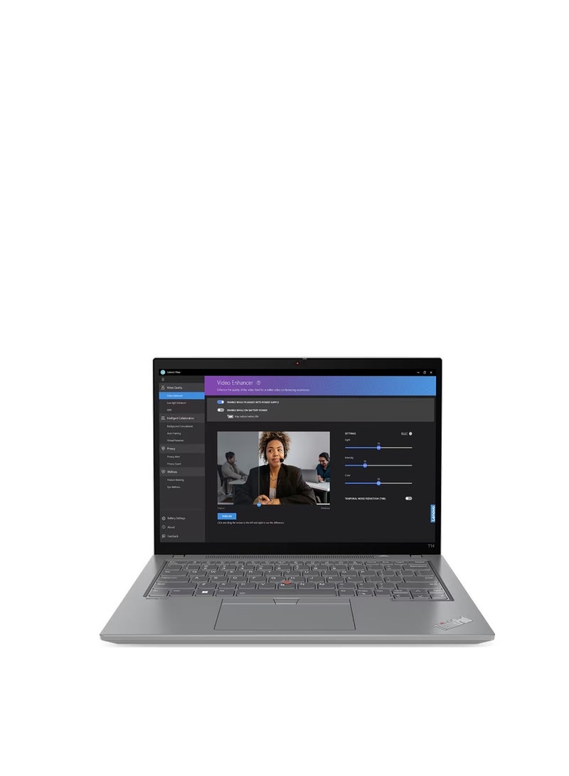 Lenovo (Upgraded Version) ThinkPad T14 Gen 4 Intel Core i7 1355U 16Gb 512Gb Ssd Windows 11 Pro English/Arabic Thunder Black English/Arabic Thunder Black - Image 1