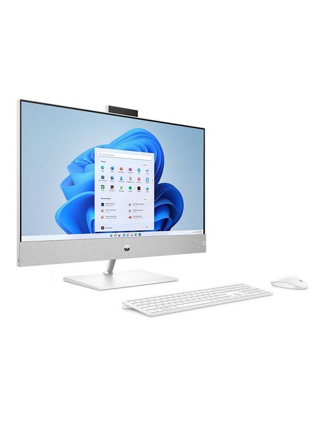 Pavilion 27-ca2000nx All In One With 27-inch QHD Touch IPS Display, Core i7-13700T Processor/32GB RAM DDR4/1TB SSD/Windows 11 Home/4GB NVIDIA GeForce RTX 3050 English/Arabic Snowflake White