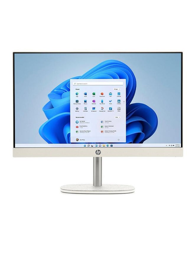 HP 24-cr0003nx All In One With 23.8-inch Full HD Touch Display, Core i7-1355U Processor/16GB RAM/512GB SSD/Windows 11 Home/Intel Iris Xe Graphics English/Arabic Shell White  - Image 1