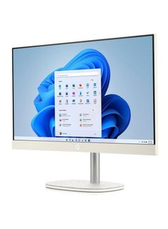 HP 24-cr0003nx All In One With 23.8-inch Full HD Touch Display, Core i7-1355U Processor/16GB RAM/512GB SSD/Windows 11 Home/Intel Iris Xe Graphics English/Arabic Shell White  - Image 2