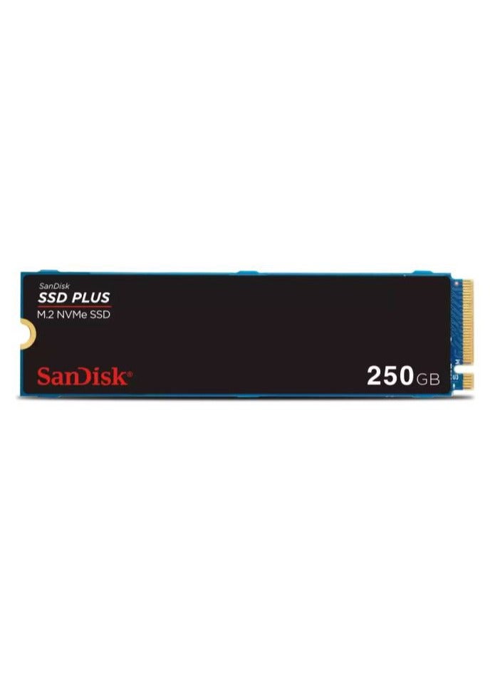 Sandisk - SANDISK SSD PLUS PCIe Gen 3 NVMe SSD, 2400MB/s R, 3 Y Warranty, 250GB 250 GB - Image 1
