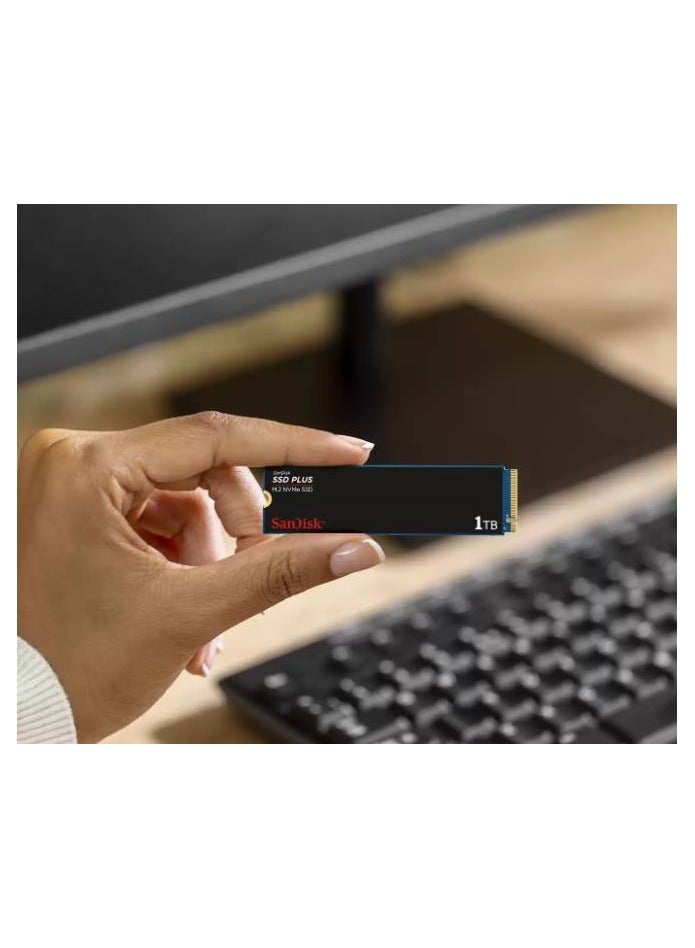 Sandisk - SANDISK SSD PLUS PCIe Gen 3 NVMe SSD, 2400MB/s R, 3 Y Warranty, 250GB 250 GB - Image 1