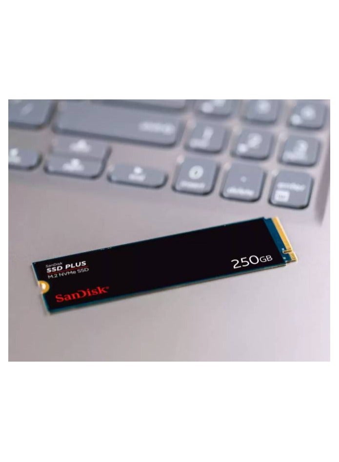 Sandisk - SANDISK SSD PLUS PCIe Gen 3 NVMe SSD, 2400MB/s R, 3 Y Warranty, 250GB 250 GB - Image 1