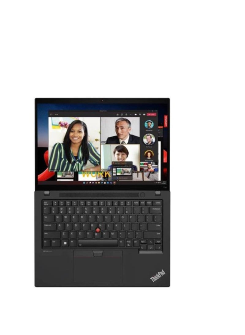Lenovo - ThinkPad T14 Gen 4 CI7 1355U 16Gb 512Gb DOS Fingerprint UK UK English Thunder Black - Image 1