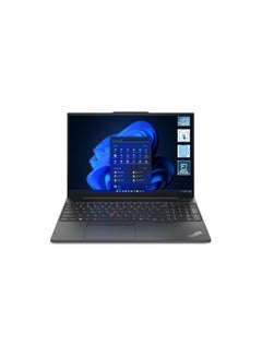 ThinkPad Laptops E16 Gen 1 i7-1355U, 8GB Base DDR4, 512GB SSD M.2, NVIDIA GeForce MX550 2GB, 16" WUXGA | Win 11 Pro English/Arabic Black