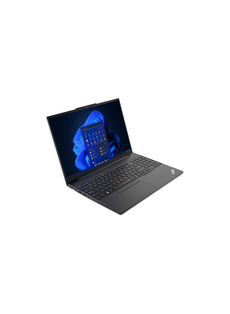 Lenovo - ThinkPad Laptops E16 Gen 1 i7-1355U, 8GB Base DDR4, 512GB SSD M.2, NVIDIA GeForce MX550 2GB, 16" WUXGA | Win 11 Pro English/Arabic Black - Image 1