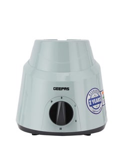 GEEPAS 3 In 1 Mixer Grinder, Powerful Copper Motor Double Ball Bearing, 3 Speed Setting With Incher, Motor Overheat Protection Resettable Fuse, Tetra Flow Technology For Fast Grinding 3 L 800 W GSB44100 White & Silver  - Image 3