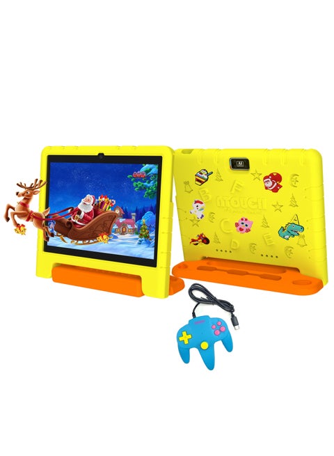 10.1 Inch Android 12 Kids Tablet Dual Sim Wifi Dual Camera And Zoom App Supported With Convertible Eva Case Stand And Gamepad Early Education Tab