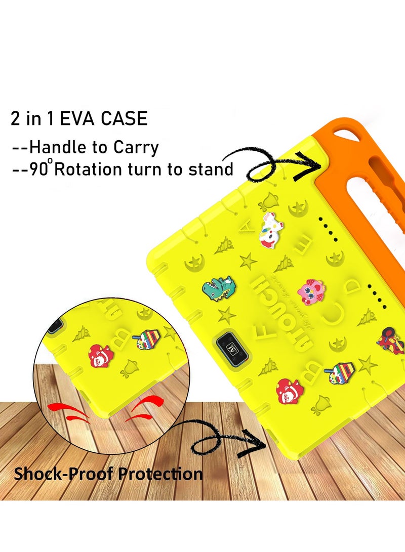 ATOUCH 10.1 Inch Android 12 Kids Tablet Dual Sim Wifi Dual Camera And Zoom App Supported With Convertible Eva Case Stand And Gamepad Early Education Tab  - Image 2