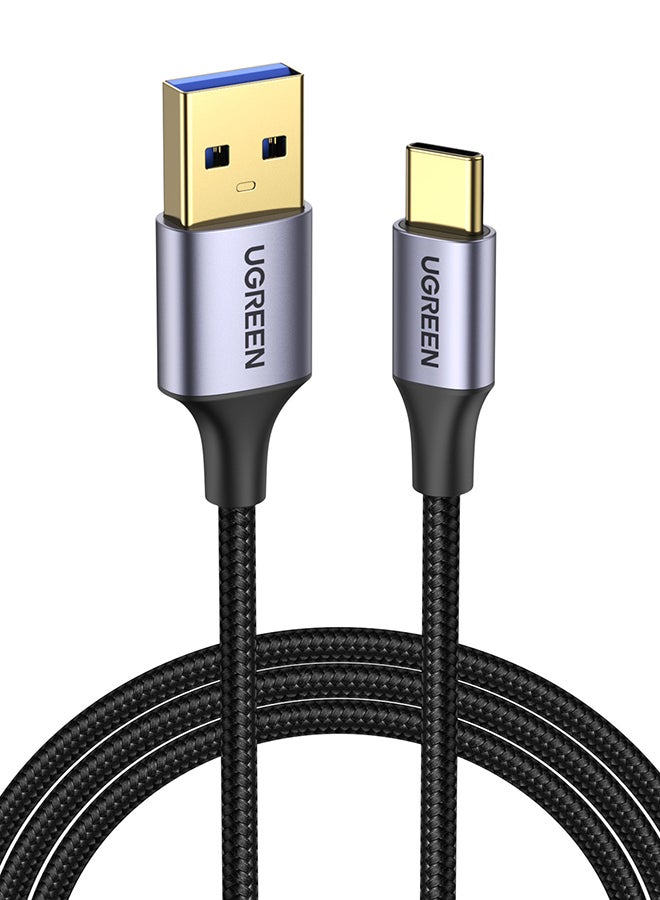 Ugreen USB C Cable USB 3.0 Cable 5Gbps Type C Fast Charging Cord Compatible with Galaxy S24 S23 Ultra, S23+, S23 FE, A12, A21s, Note 20 Ultra, Huawei P60 P50 P30 Pro, PS5, Mi 12, Oculus Quest VR, 1M Black  - Image 1