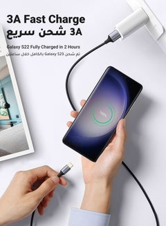 Ugreen USB C Cable USB 3.0 Cable 5Gbps Type C Fast Charging Cord Compatible with Galaxy S24 S23 Ultra, S23+, S23 FE, A12, A21s, Note 20 Ultra, Huawei P60 P50 P30 Pro, PS5, Mi 12, Oculus Quest VR, 1M Black  - Image 3