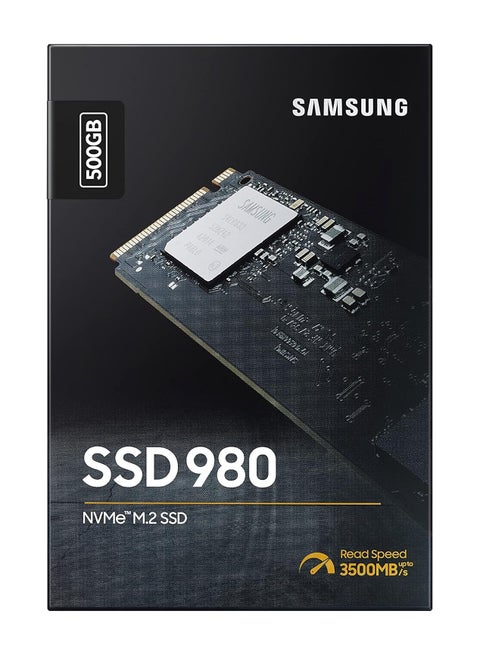 980 500GB SSD, PCIe Gen 3.0 x4, NVMe 1.4, Form Factor M.2 (2280), Sequential Read Up to 3,100 MB/s, Sequential Write Up to 2,600 MB/s | MZ-V8V500BW 500 GB