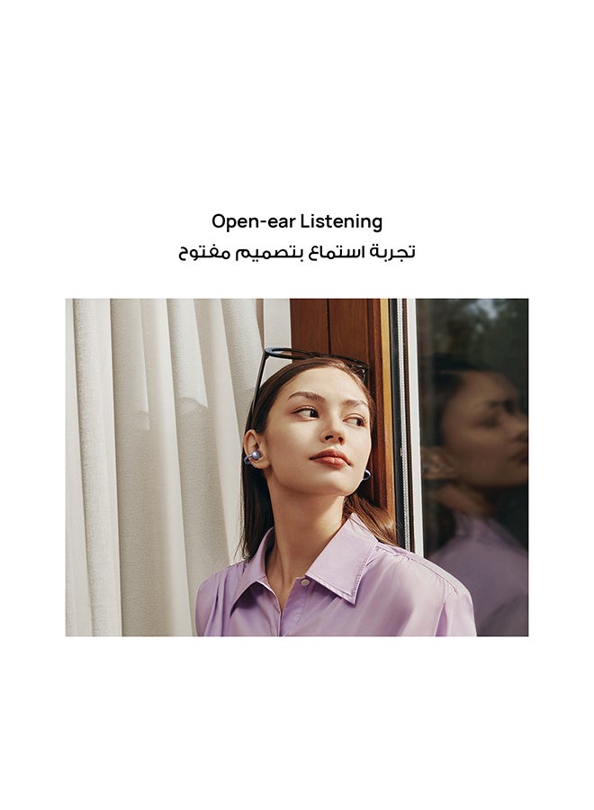 HUAWEI - FreeClip + Pre-Order Gift, Groundbreaking Aesthetic Design, Feather-Light Wearing, Open-Ear Listening, AI Crystal-Clear Call, Long Battery Life, Dual-Device Connections Black - Image 1