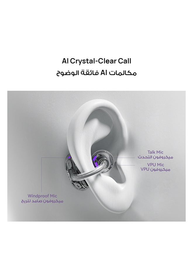 HUAWEI - FreeClip + Pre-Order Gift, Groundbreaking Aesthetic Design, Feather-Light Wearing, Open-Ear Listening, AI Crystal-Clear Call, Long Battery Life, Dual-Device Connections Black - Image 1