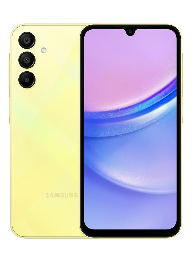 Galaxy A15 Dual SIM Yellow 6GB RAM 128GB 4G LTE - Middle East Version - pnsku/N70030441V/45/_/1702699237/52e32406-441e-46a0-9c44-b6b64760ea38