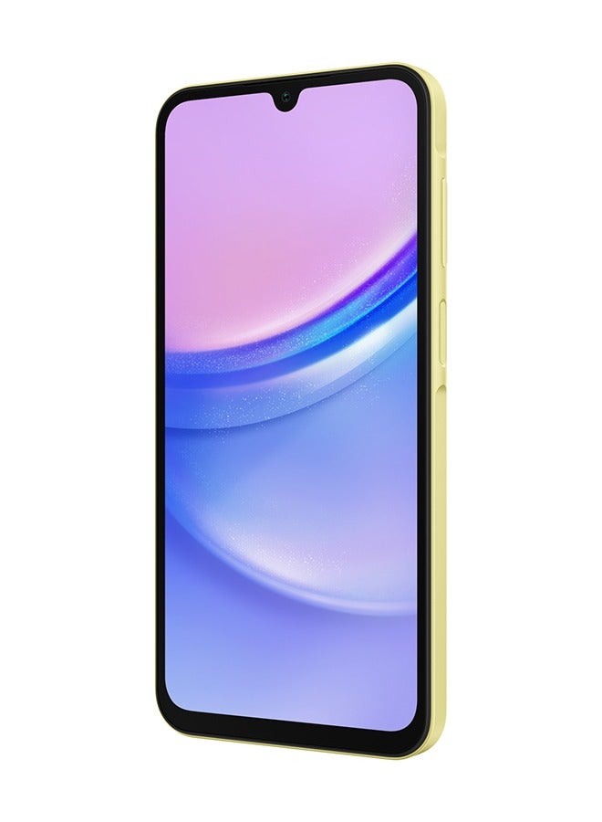 Galaxy A15 Dual SIM Yellow 6GB RAM 128GB 4G LTE - Middle East Version - pnsku/N70030441V/45/_/1702699238/52efa6be-aa8d-438c-abf4-b7e88d124848