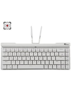 Royal Kludge RK925 Wireless Bluetooth With White Backlit, 68 Keys,60% Foldable Mechanical Keyboard With Built-In Stand Holder Red Switch  - Image 1
