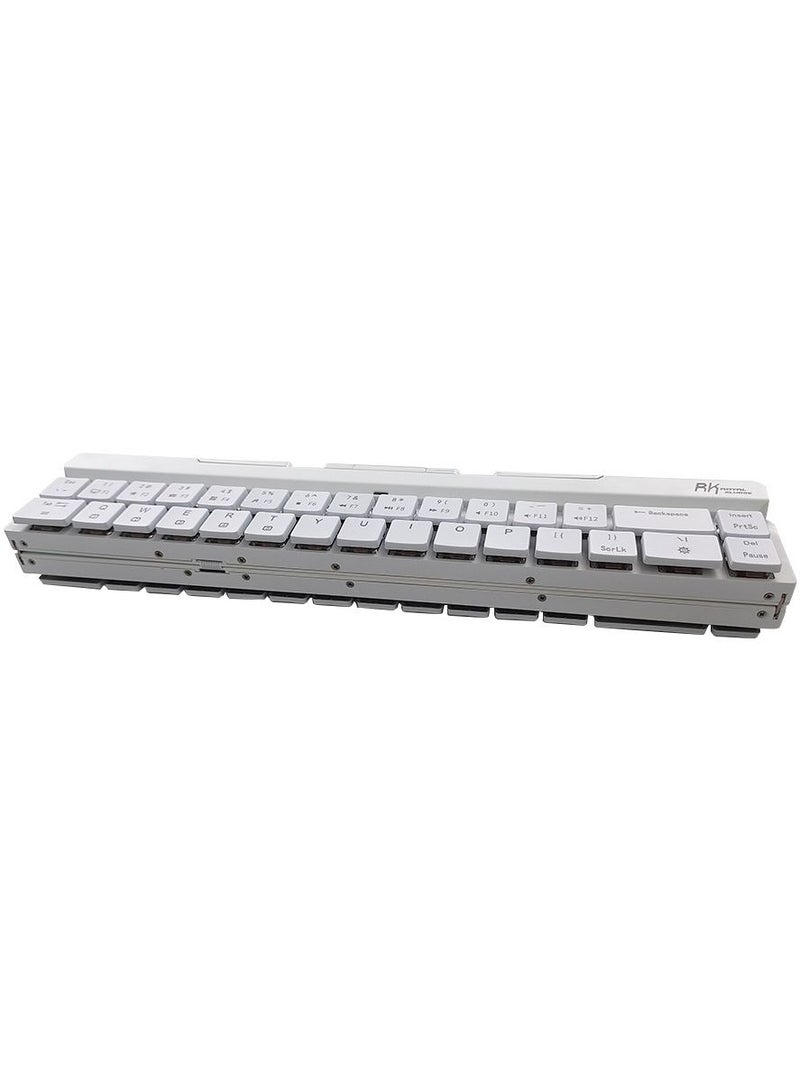 Royal Kludge - RK925 Wireless Bluetooth With White Backlit, 68 Keys,60% Foldable Mechanical Keyboard With Built-In Stand Holder Red Switch - Image 1