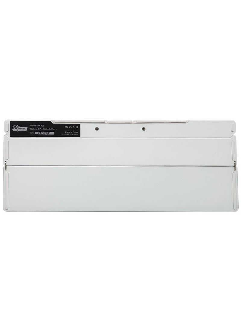 Royal Kludge - RK925 Wireless Bluetooth With White Backlit, 68 Keys,60% Foldable Mechanical Keyboard With Built-In Stand Holder Red Switch - Image 1