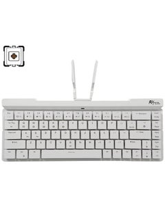 Royal Kludge RK925 Wireless Bluetooth With White Backlit, 68 Keys,60% Foldable Mechanical Keyboard With Built-In Stand Holder Brown Switch  - Image 1