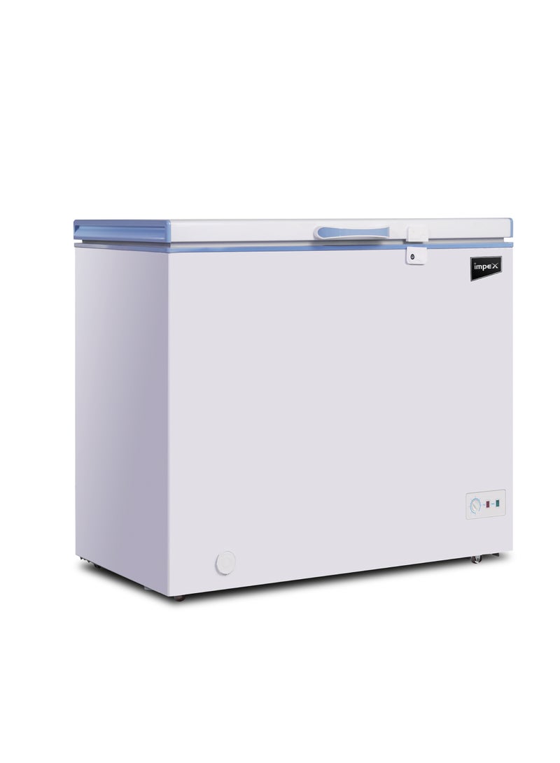 Impex Chest Freezer, Energy Efficient Refrigeration System With Lamp, Grip Handle, Lock And Key, Ideal For Home And Restaurants 150 L 54 W IMCF 150W White  - Image 1
