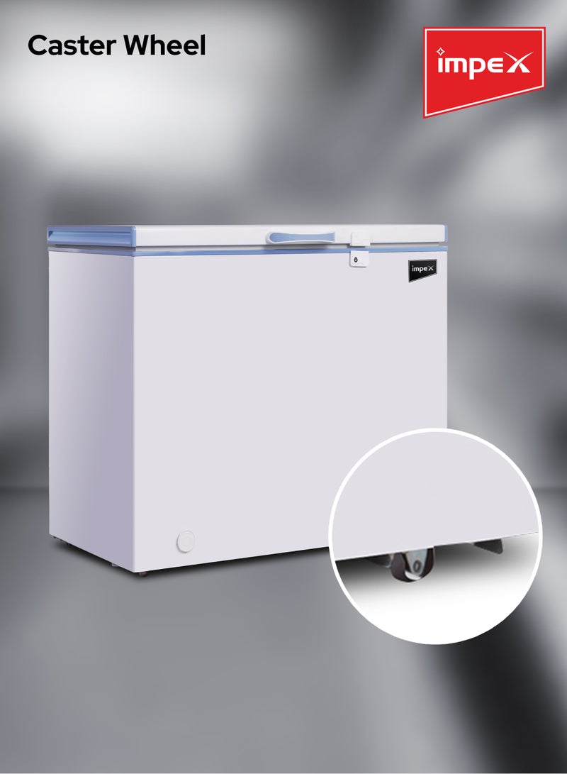Impex Chest Freezer, Energy Efficient Refrigeration System With Lamp, Grip Handle, Lock And Key, Ideal For Home And Restaurants 150 L 54 W IMCF 150W White  - Image 4